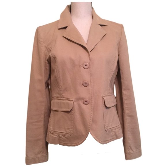 Talbots Jackets & Blazers - Talbots Women's Khaki Jacket Size 8